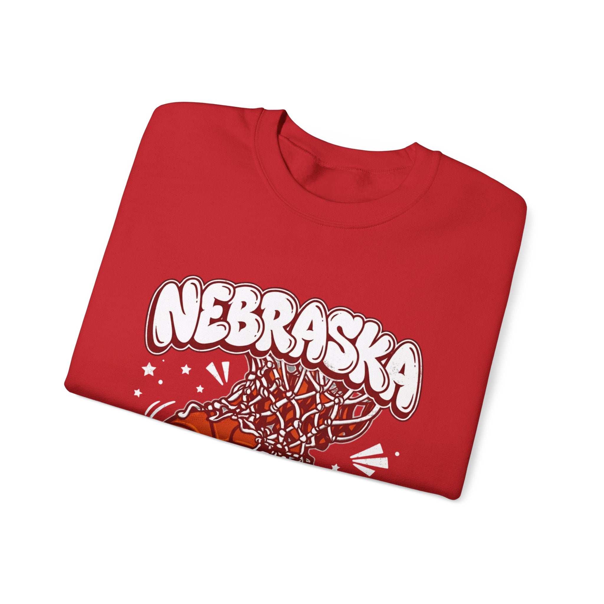 Nebraska Basketball Sweatshirt Husker basketball Sweatshirt Cornhusker basketball sweatshirt crewneck top - husker hoops - go big red